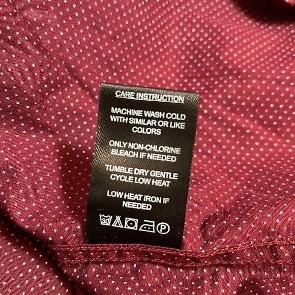 Denim & Flower Polka Dot Button Down Dress Shirt Size XL Slim Fit - Picture 10 of 10